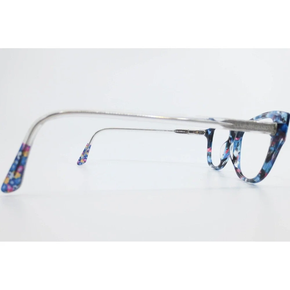 Isaac Mizrahi New York Eyeglasses IM30050A BL Blue Pink Multi Cat Eye 51-16-140